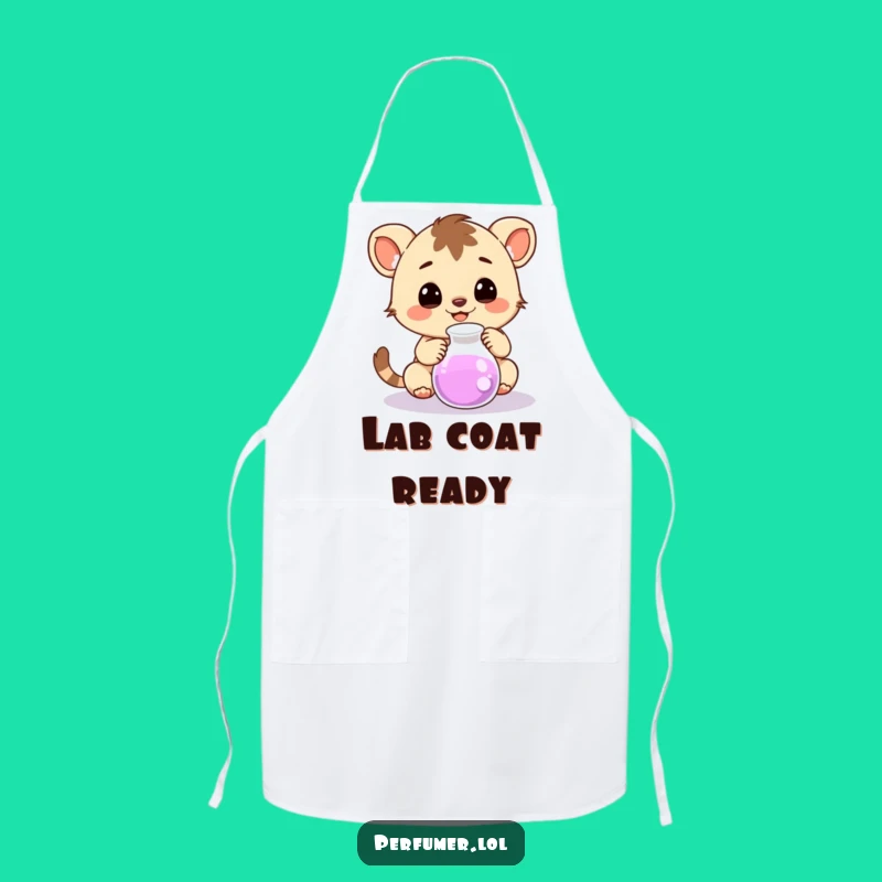 Funny Happy Creature Apron: Cook with Scientific Cheer