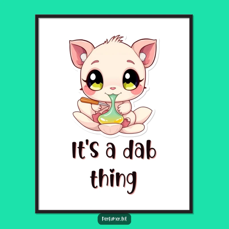 Funny Creature Petal Poster: Delicate Art for Your Space