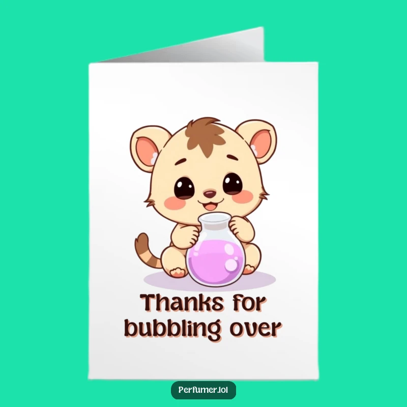 Free Printable Thank You Card: Creature's Grateful Observation - Funny Downloadable Gift