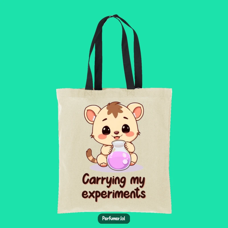 Funny Happy Creature Tote Bag: Carry Your Curiosity Everywhere