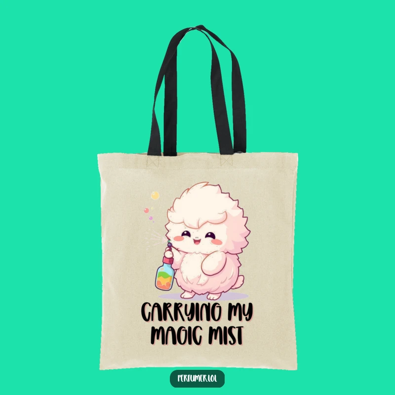 Funny Fluffy Creature Tote Bag: Carry Fun and Colorful Vibes